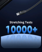 Toocki 105W Car Charger USB C Retractable Cable 0.75m PD 45W QC 3.0 SCP SFC2.0 PPS Fast Charging for iPhone 17 16 Samsung Tablet