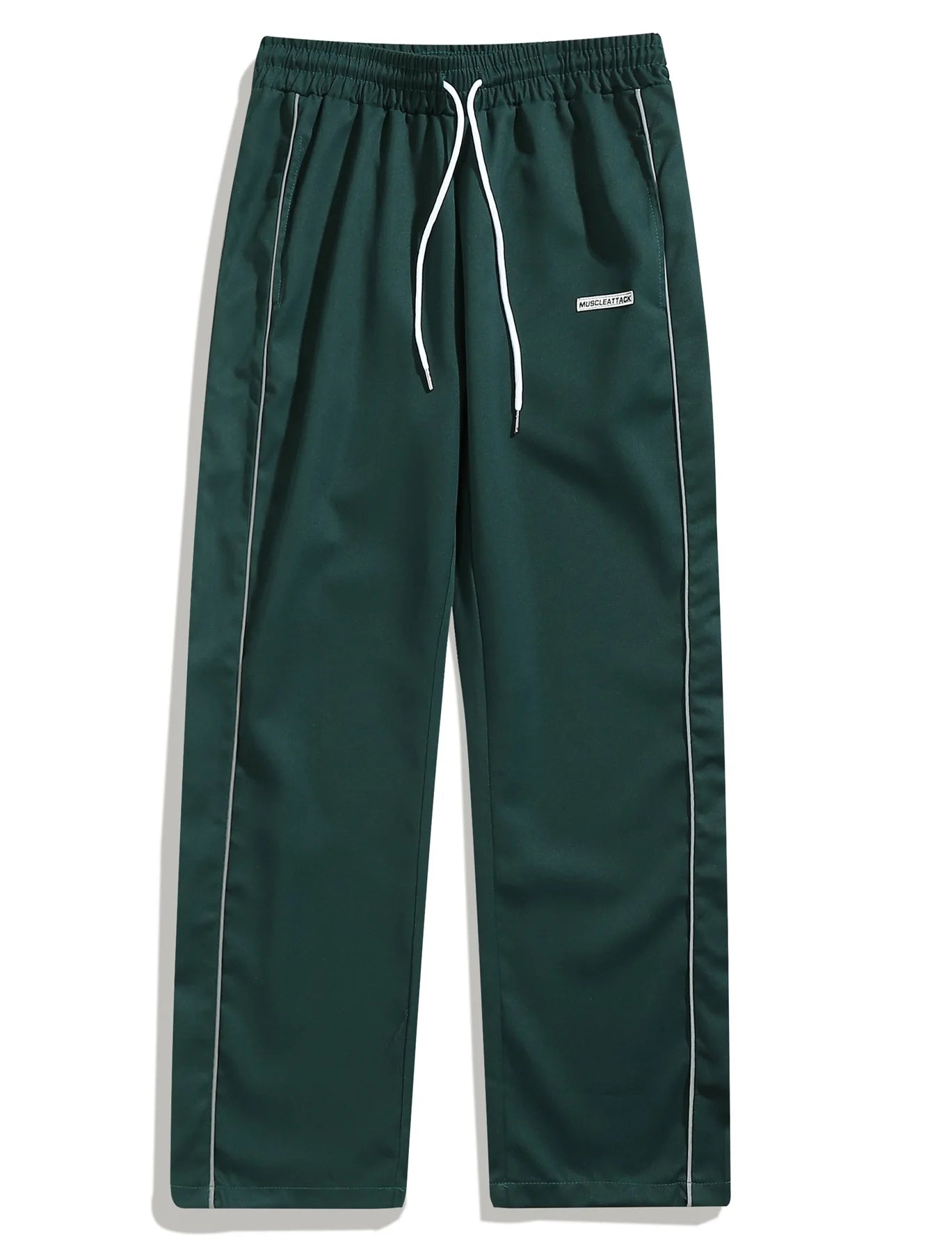 Men's Casual Sweatpants Solid Color Sports Pants Summer Autumn Lightweight Cargo Trousers High Street Loose Straight Trousers