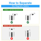Super Powerful Magnets Strong Disc Magnets for Fridge, Building, Education,DIY, Craft, 4x3 5x2 5x3 6x3 8x2 10x2 10x3