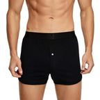 SEOBEAN Cotton Men's Boxer Shorts Loungewear Underwear Loose Fit Underpants Sleepwear Shorts Boxers for Men