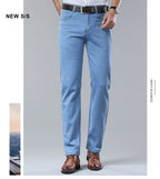 2026  New In Summer Thin Jeans Men's Loose Lightweight High Quality Straight Trendy Versatile Long Pants