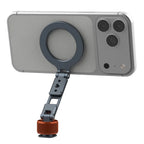 For MagSafe Phone Tripod Holder Mount Aluminum Magnetic Mount Adapter with 1/4” Screw Cold Shoe for iPhone 17 16 15 14 13
