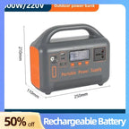 High-Capacity 400W Portable Power Station 192Wh LiFePO4 Battery AC 220V Solar Generator Fast Charge Power Bank for Camping