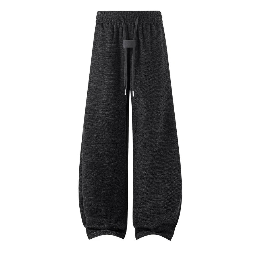 Men's Mesh Jogger Pants Wide Leg Drawstring Elastic Waist Baggy Curved Sweatpants Athletic  Relaxed Fit Casual Lantern Pants