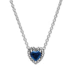 925 sterling silver heart-shaped ring necklace earrings sparkling luxury crystal women's jewelry set holiday surprise gift