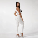 Shascullfites Women's Workout Leggings Bum Lifting Active Tights Fitness Skins Spring Skinnier Leggings