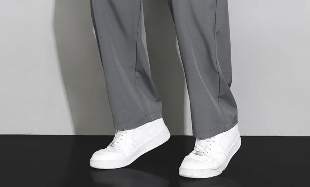 Trousers Straight Plain Wide Leg Draped Thin Male Sports Pants Summer Sport Slacks Xxl Jogger Big Tall Man Men's Sweatpants