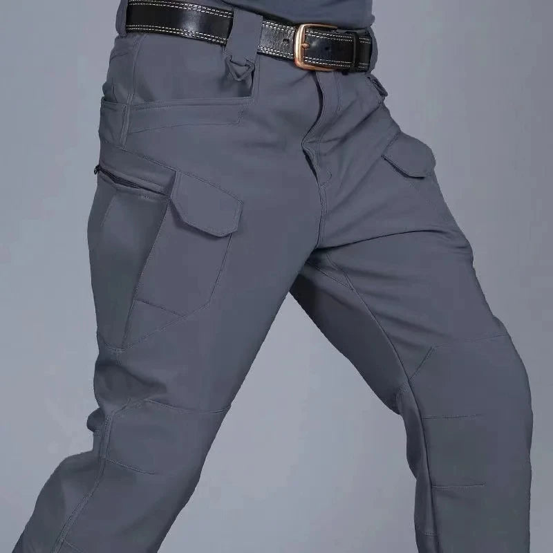 Autumn Tactical Pants Men Casual Work Cargo Trousers Waterproof Multi-pocket Wear-Resistant Outdoor Training Camouflage Trousers