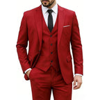 Men Suits For Wedding 3 Pieces 2 Set Elegant Slim Fit Jackets Pants Blazers Formal Outfit Fashion Business Classic 2026 Costume