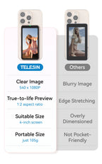 TELESIN Magnetic Phone Selfie Monitor Screen Vlog Selfie For iPhone Android Iphone Wireless Remote for MagSafe ZOOM Control