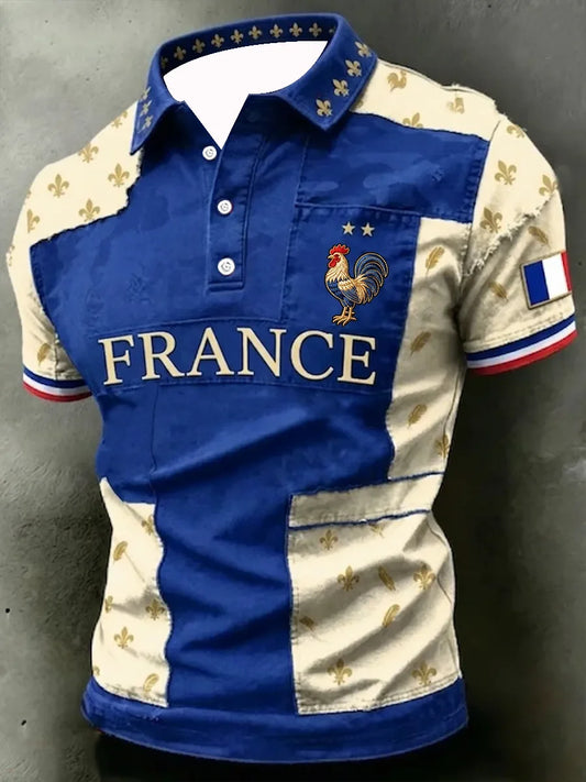 2026 Edition French Fans Football Polo Shirt - 3D Print - Comfortable and Breathable - Suitable for Both Men and Women