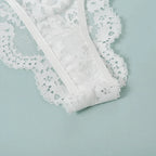 Bra for Women Bra and Panty Set Thongs Push-up Sexy Lingeire Eroitc Underwear Transparent Lace Belt Steel Ring Three-point Set