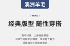 Autumn And Winter 100% Pure Wool Men's Round Neck Thick Solid Color Sweater Business Casual Knitting Bottoming Shirt