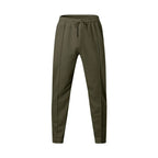 Men Casual LooseStraight Leg Dress Pants Elastic Drawstring Waist Front Seam Plain Wide Leg Trousers Daily Street Vacation Relax