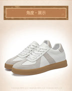 Invisible Height-Increasing Shoes 8cm German Training Shoes for Men, Summer Breathable Casual Sneakers, Genuine Leather Retro Versatile Forrest Gump Shoes 6cm