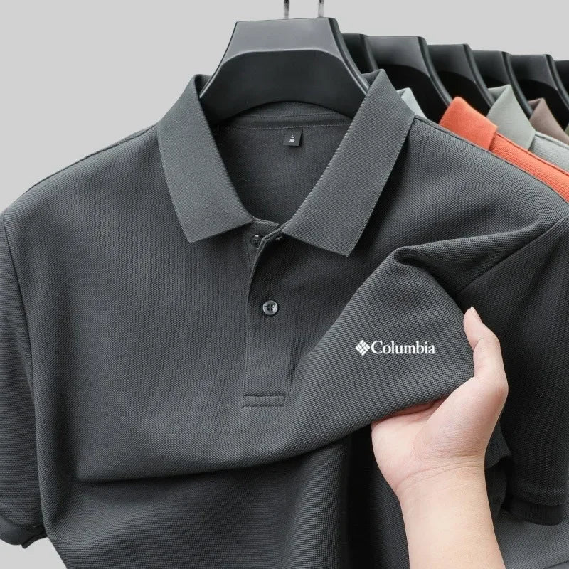 Summer men's  luxury short sleeved Print polo shirt with exquisite casual and comfortable T-shirt design