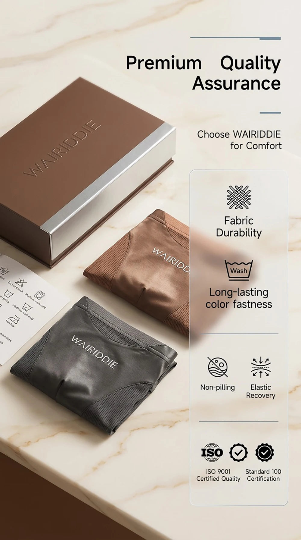 1/3PCS Luxury Satin-like Ice Silk Men Underwear Cool Breathable Double-side Mesh Men's Panties High Elastic Seamless Lingeries