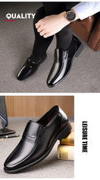 Men's Breathable Hollow Out Elevator Dress Leather Shoes Spring Summer 6cm Height Increase Business Slip-On Formal Office Shoes