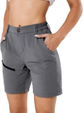 Women's Hiking Cargo Shorts Quick Dry Nylon Shorts Summer Travel Active Golf Shorts with 6 Pockets Water Resistant