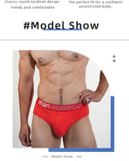 2pcs Fashion Mens Sports Briefs Sexy Triangle Short Panties Simple Male Underwear Everyday Comfortable Underpants Free Shipping