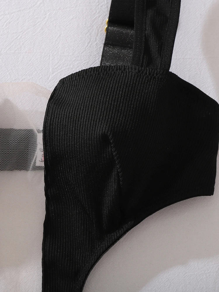 Belamimi Sheer Mesh Hollow Backless Bodysuit Women Slim Shaping Sexy Club Outfit Transparent Mesh Lingerie