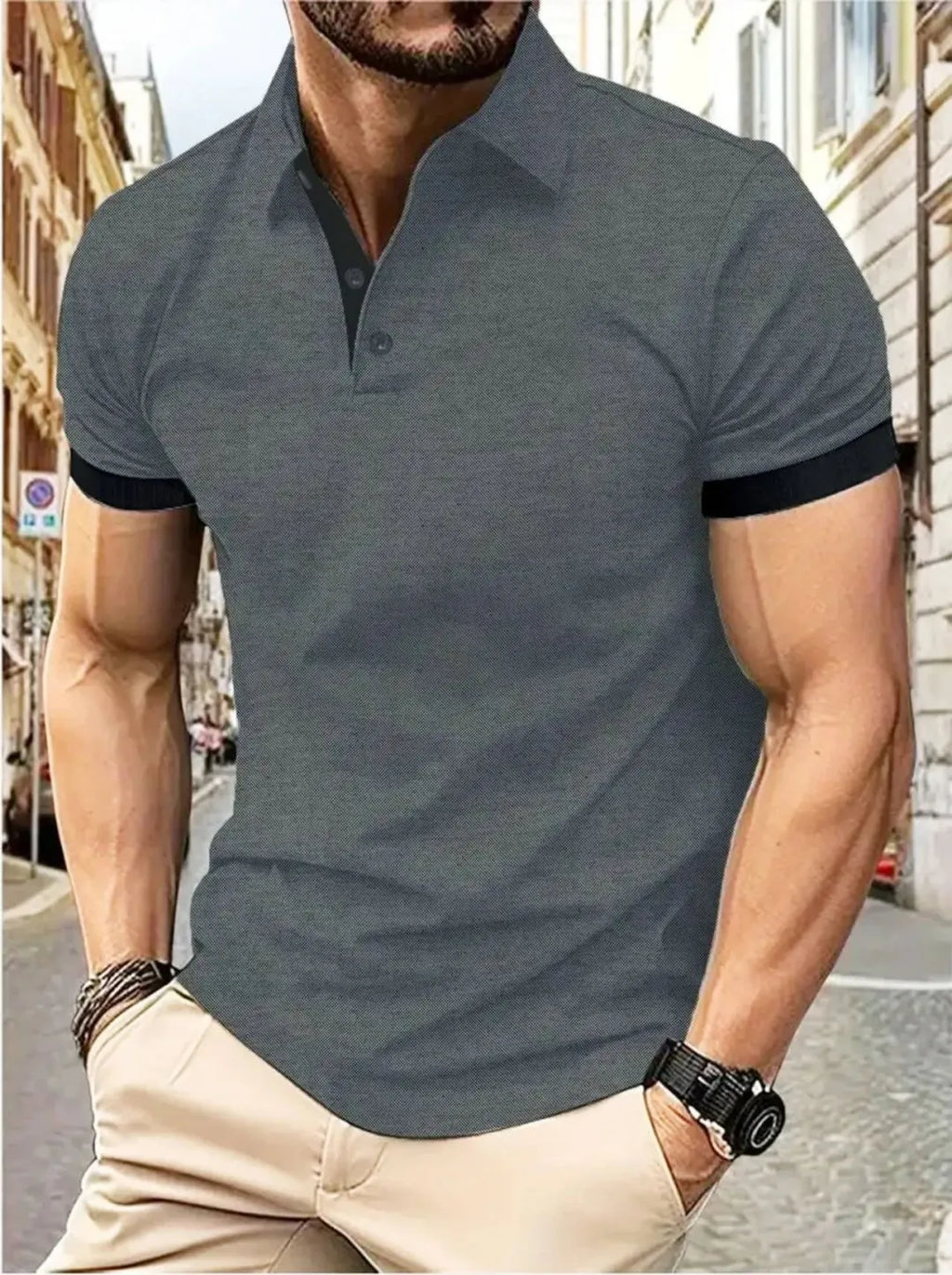 The 2026 Summer New men's short-sleeved POLO Shirt Is Casual Fashionable Comfortable And Soft With 3D Pattern Printing