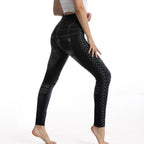 High Waist Faux Denim Jean Leggings Slim Elastic Seamless Skinny Pencil Pant Summer Female Workout Fashion Denim Jeans Leggings