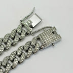 12.5mm Iced Out Miami Cuban Link Necklaces Free Shipping Bling Rapper Chains For Men Hip Hop Daily Party Fashion Jewelry Gift