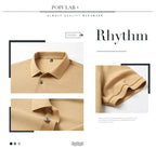 100% pure cotton summer new men's short sleeved polo shirt design high-end brand penguin embroidery business comfortable T-shirt