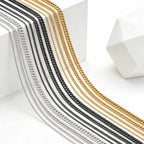 Punk Classic 3/5/7/9mm Width Cuban Chain Stainless Steel Necklace for Men Male Hip Hop Jewelry Accessories 50cm 55cm 60cm 70cm