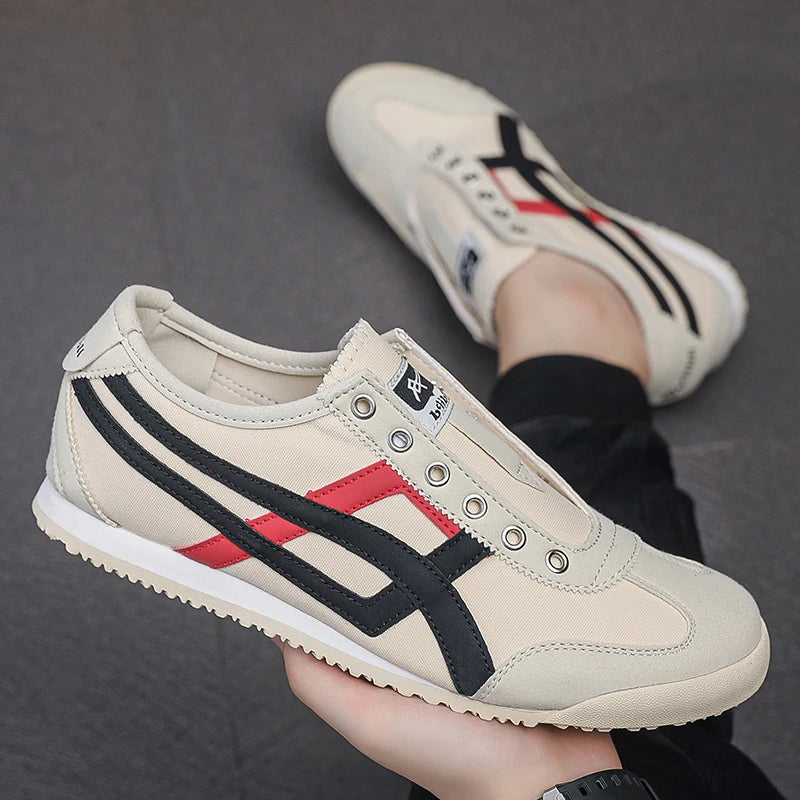 Design Canvas Mesh Shoes Men Casual Sneakers Flat Sports Shoes Walking Running Ligthweight Anti-skid Breathable Sale Promotion