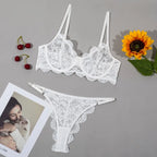 Tornova Sexy Lace Lingerie Suit for Women Mesh See-through Sexy Interesting Lingerie Two-Piece Ladies Body Shaping Underwear Set