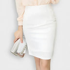 Ladies Casual Simplicity Elegant Trend New Style Summer High Waisted Hip Hugging Skirt Black Short Skirt Fashion Trend