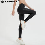 LEOHEX High Waist Yoga Leggings for Women, Breathable Fitness Running Pants, Workout Gym Sports Trousers