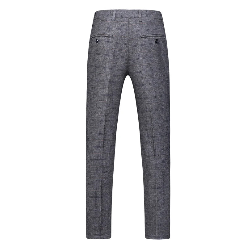 Men's Business Casual Three-Piece Set 2024 Fashion Bridegroom Dress Suit Vest Trousers High Quality