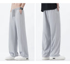 Summer Men Sweatpants Joggers Straight Pants Neutral Breathable Loose Outdoor Quick Drying Fabric Fitness Pants Casual Trouser