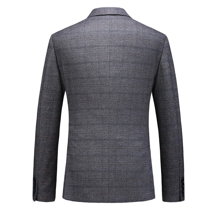 Men's Business Casual Three-Piece Set 2024 Fashion Bridegroom Dress Suit Vest Trousers High Quality