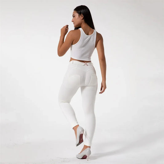 Shascullfites Women's Workout Leggings Bum Lifting Active Tights Fitness Skins Spring Skinnier Leggings