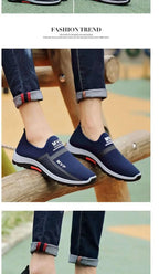 Slip on Mesh Men Shoes Lightweight Sneakers Men Fashion Casual Walking Shoes Breathable Slip on Mens Loafers Zapatillas Hombre