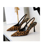 Fashionable Banquet Empty High Heel Shoes For Women's Shoes Thin Heel Pointed Toe Hollow Single Shoes For Women's Shallow Mouth