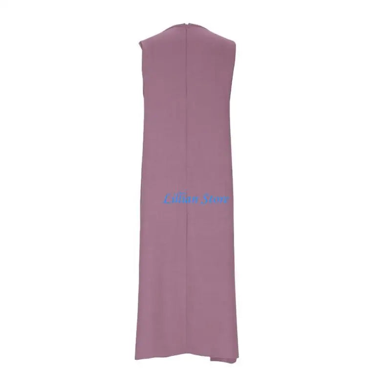 Q1FA Summer Dresses for Women Cotton Linen Maxi Dress Casual Sleeveless Long Sundress Vacation Outfits