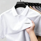 Summer men's  luxury short sleeved Print polo shirt with exquisite casual and comfortable T-shirt design