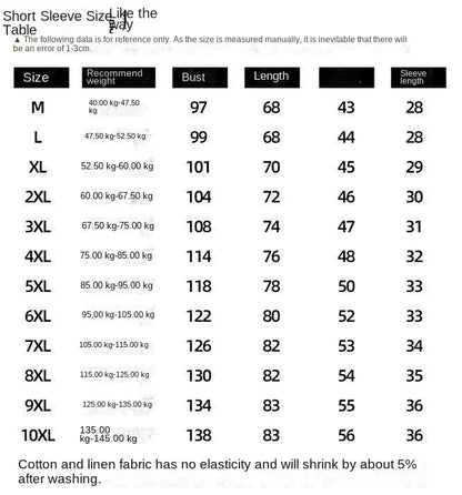 Chinese Style Spring and Summer Loose High-end Men's Linen Short-sleeved Cotton Linen Casual Breathable Shirt Collar T-shirt