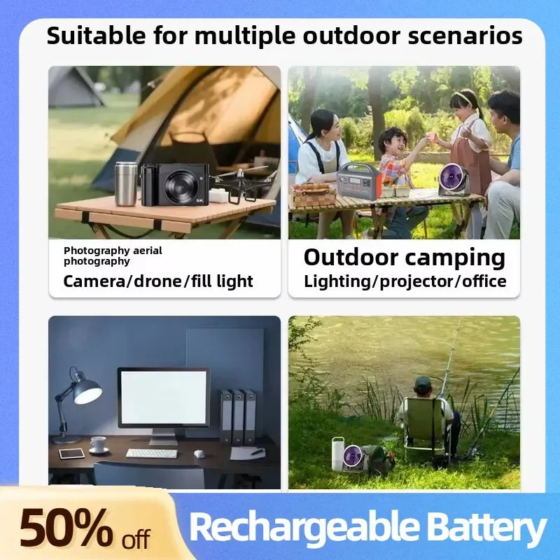 High-Capacity 400W Portable Power Station 192Wh LiFePO4 Battery AC 220V Solar Generator Fast Charge Power Bank for Camping