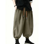 FGKKS Brand New Men Pants Fashion Korean Style Harem Loose Style Cotton Pants Male Outdoor Spring Man Solid Trousers