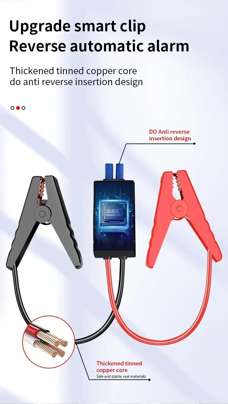 EAFC 12V Portable Car Jump Starter Power Bank with Battery Booster Charger Auto Emergency Start-up Lighting - Vehicle Starting D