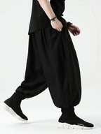 FGKKS Brand New Men Pants Fashion Korean Style Harem Loose Style Cotton Pants Male Outdoor Spring Man Solid Trousers