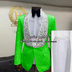 3 Pieces Linen Wedding Tuxedo Khaki Men Suits For Summer Slim Fit V Neck Vest Formal Suit With Flap Pockets For Party Occasion