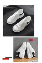 Men's breathable lightweight white shoes spring summer soft-sole comfort walking casual shoes fashion student sports baord shoes