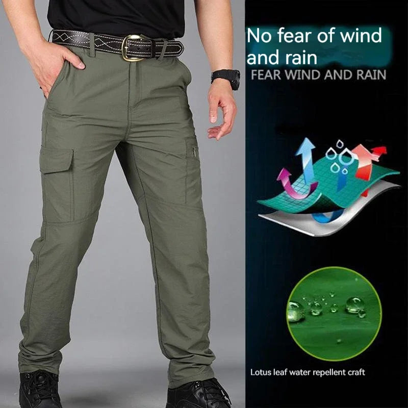 Asian size Mens Summer Tactical Cargo Pants Army Military Style Streetwear Jogger Hiking Trekking Mountain Work Casual Trousers